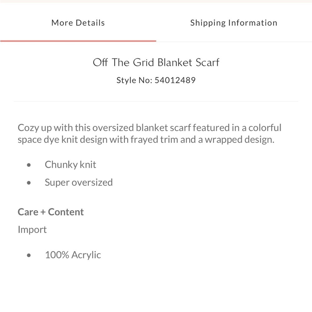 Free People Off The Grid Blanket Scarf - Picture 2 of 7